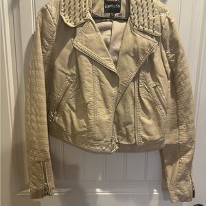 Express Women's Tan Studded Jacket